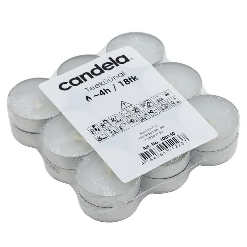 Candela Tējas Sveces 18White | 24100150