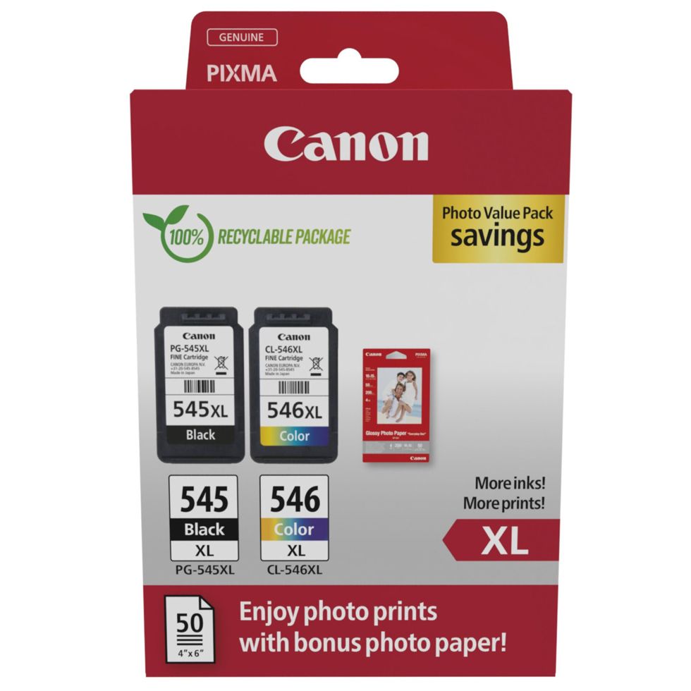 Canon ink PG-545 XL/CL-546XL Value Pack