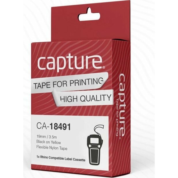 Capture 19mm x 3.5m Black