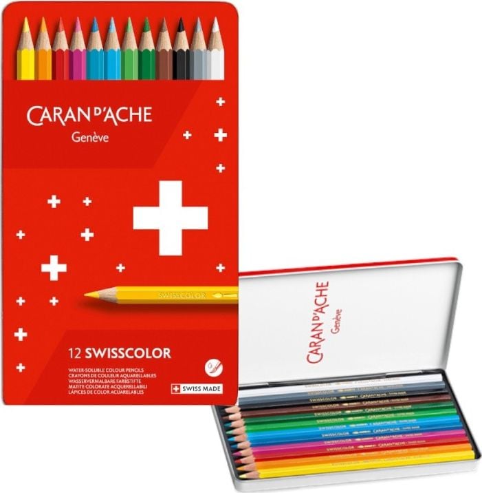 Caran d`Arche wisscolor akwarelowe, z akwareli
