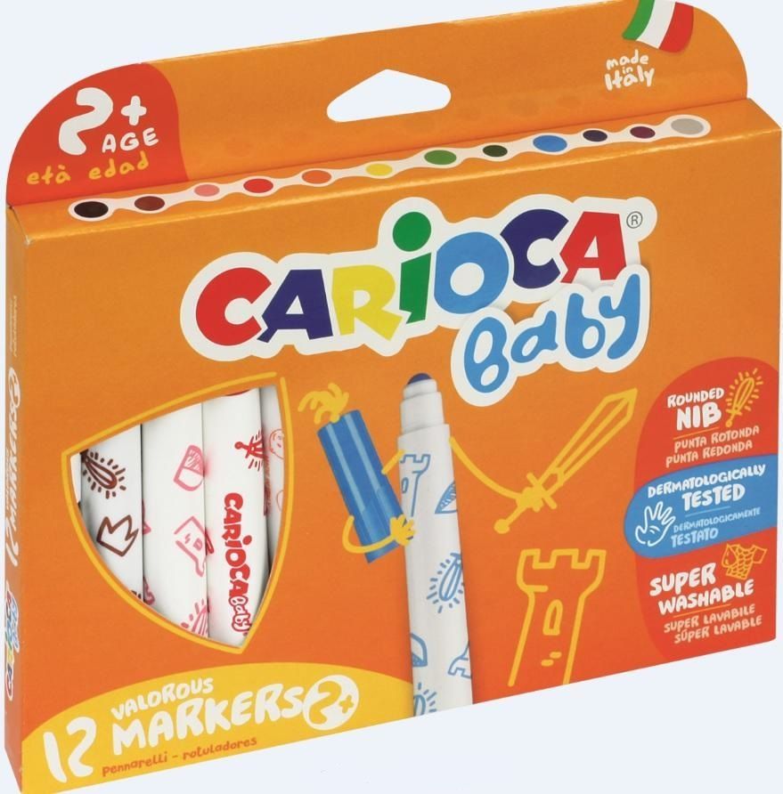 Carioca Flamastry Maxi Baby, 12  (134326)