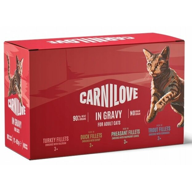 Carnilove Cat pouch gravy ack 12X85g
