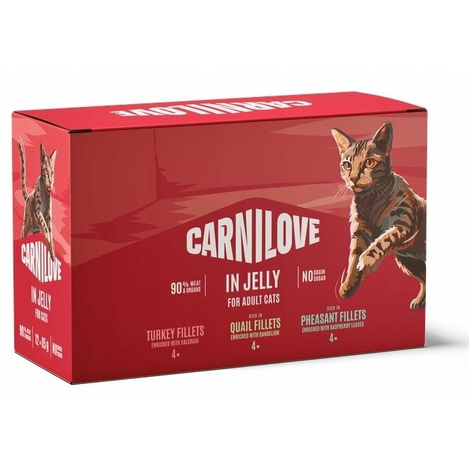 Carnilove Cat pouch jelly ack 12X85g