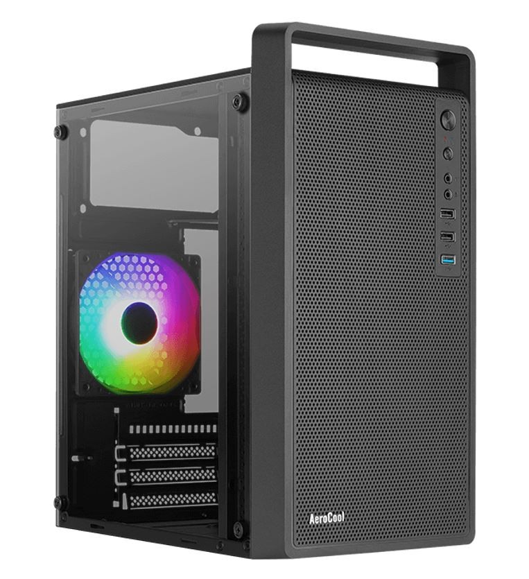 Case Aerocool PGS CS-109-G-BK-v1 FRGB Black