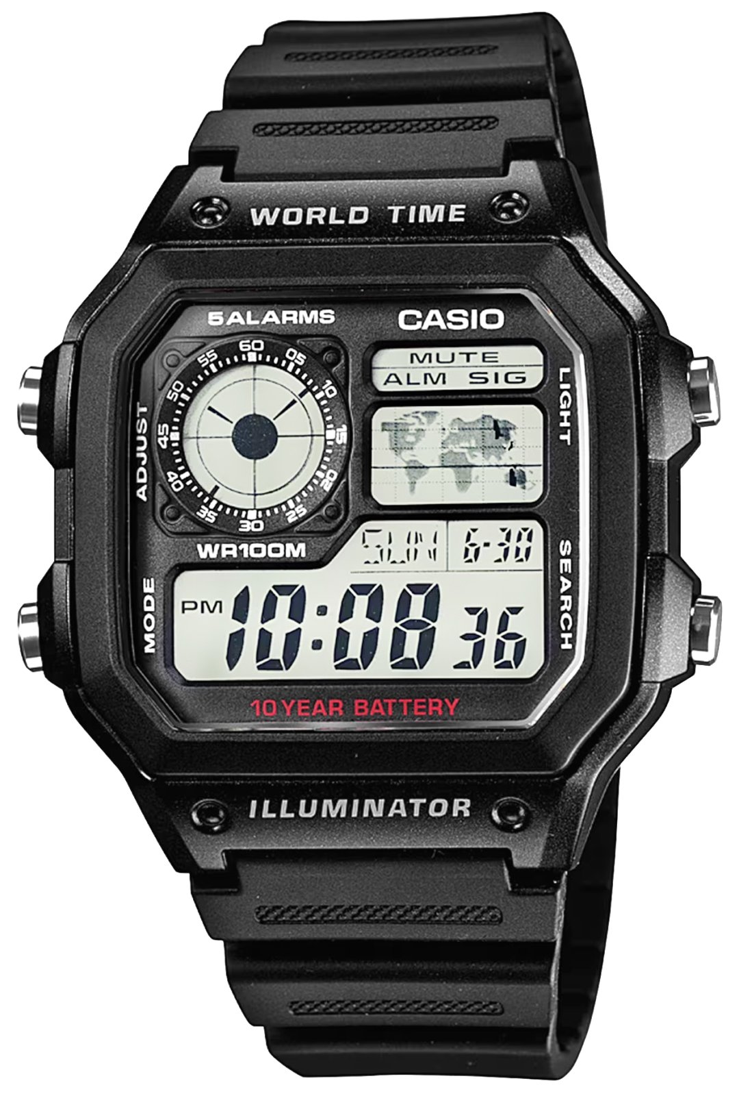 CASIO AE-1200WH-1AVEF Vīriešu pulkstenis | AE-1200WH-1AVEF
