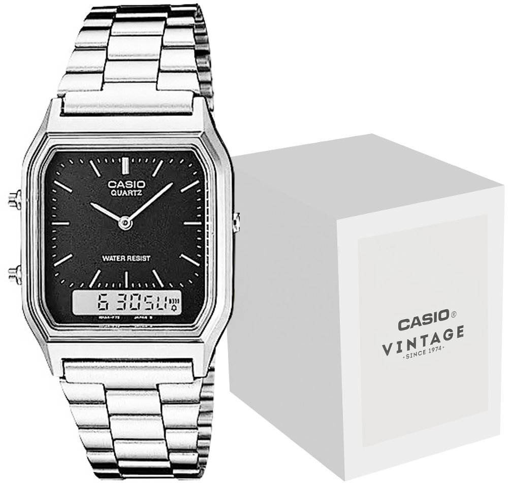 Casio Męski AQ-230A-1DMQYES Retro | 201-uniw