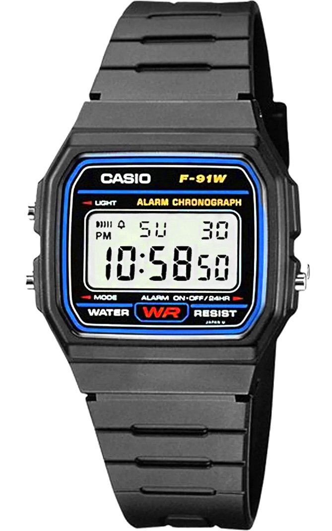 CASIO F-91W-1YEG Vīriešu pulkstenis | F-91W-1YEG