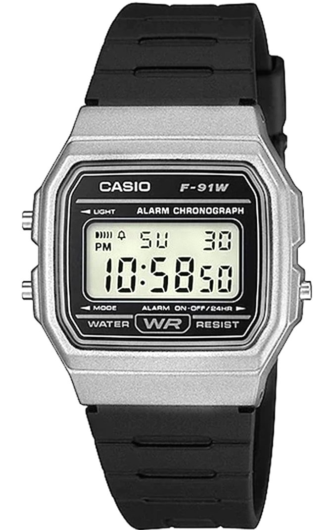 Casio  MĘSKI CASIO F-91WM-1BDF (zd102d) |