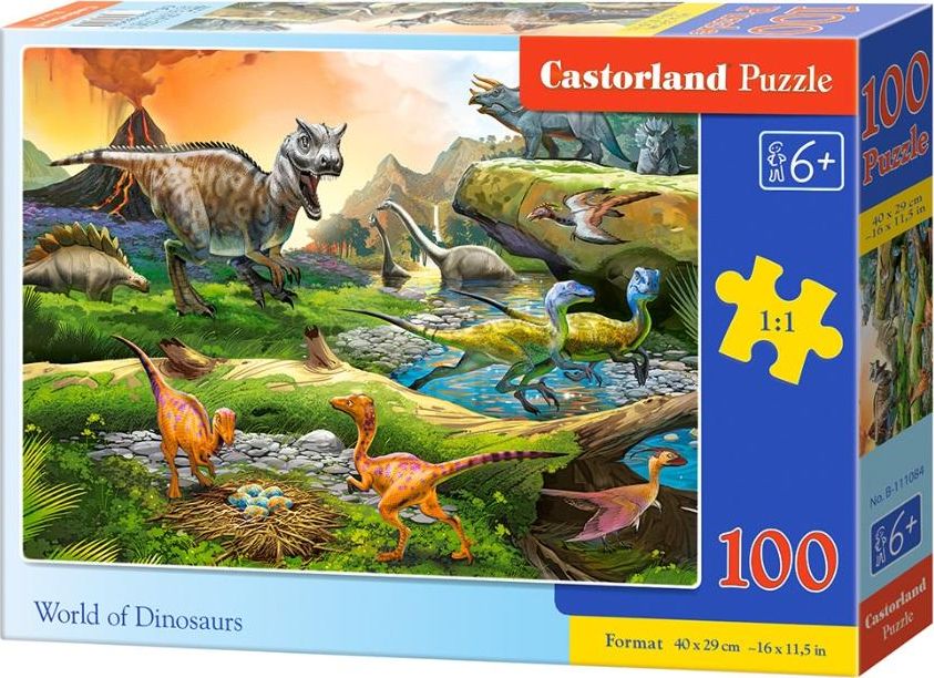Castorland Puzzle 100 World of Dinosaurs