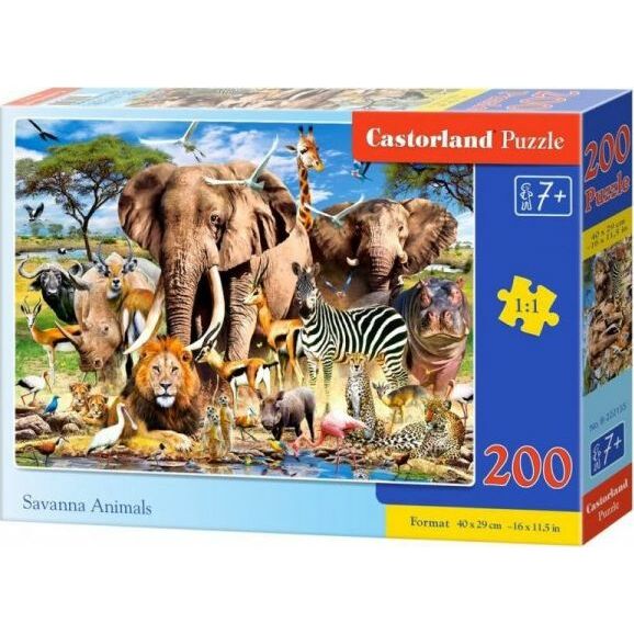Castorland Puzzle 200 Savanna Animals CASTOR