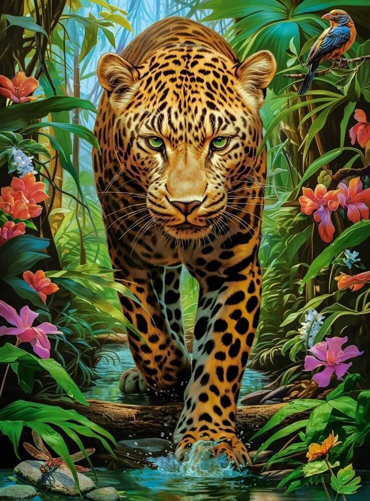 Castorland Puzzle 2000 Leopard in the