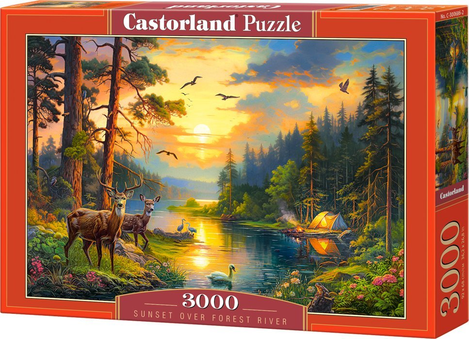 Castorland Puzzle 3000 Sunset over Forest