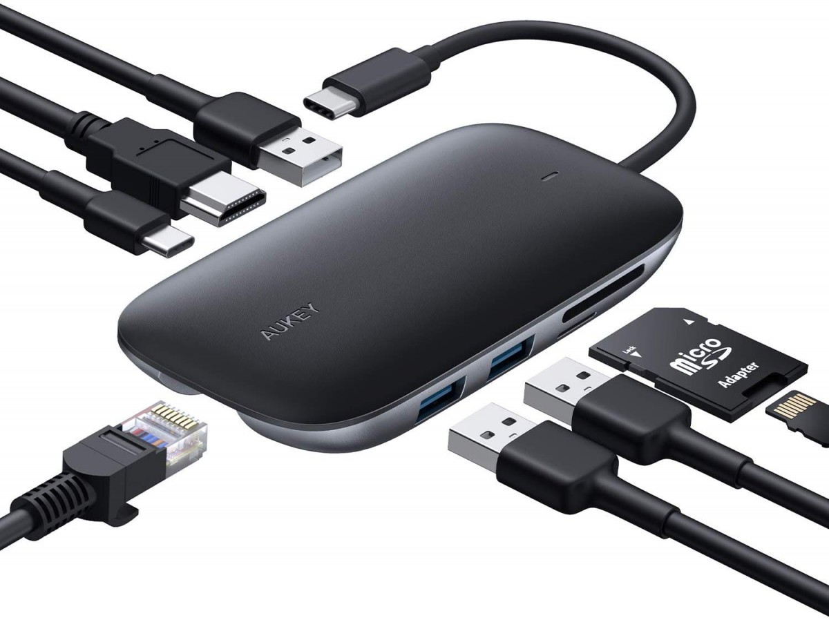 AUKEY CB-C71 HUB USB-C | 8in1