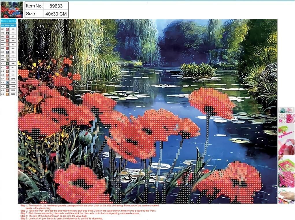 Centrum   5D 30x40cm Flowers 89633 |
