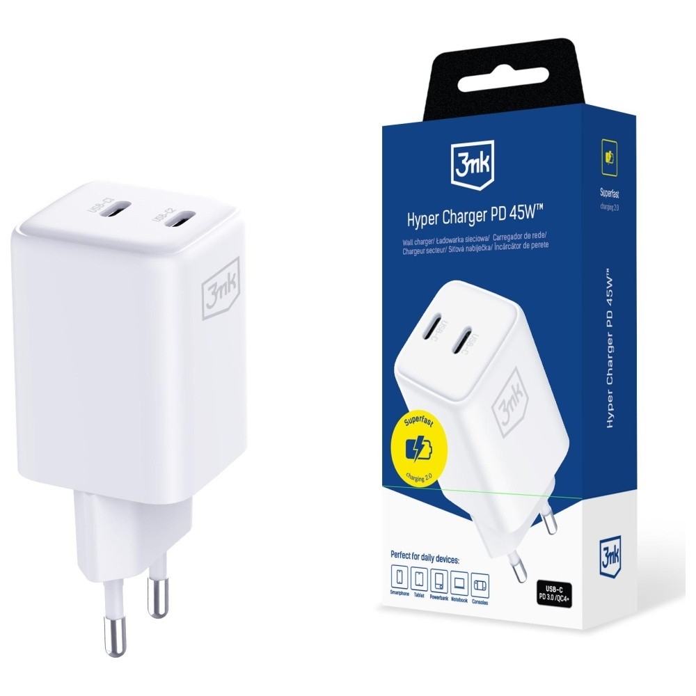 3MK Charger GaN 45W QC4+ PPS