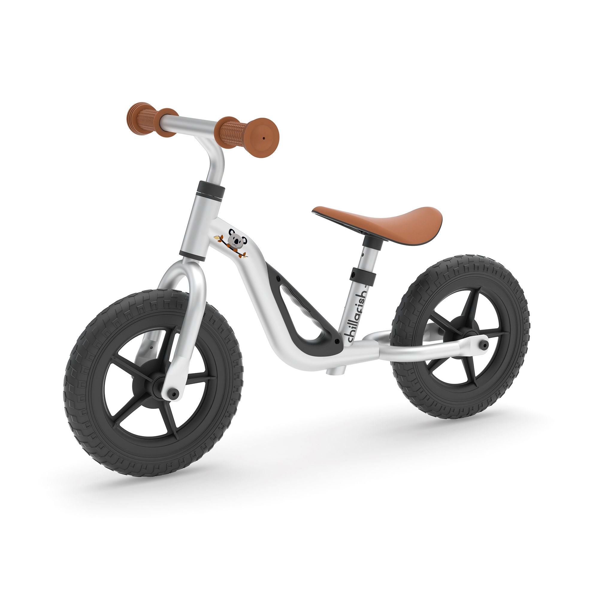 Chillafish Charlie 10" līdzsvara velosipēds, sudraba