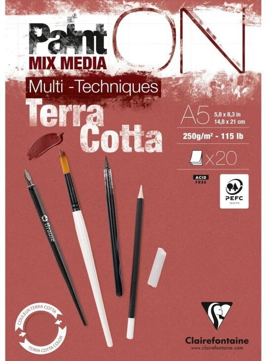 Clairefontaine Paint-On A5 250gram Terra Cotta