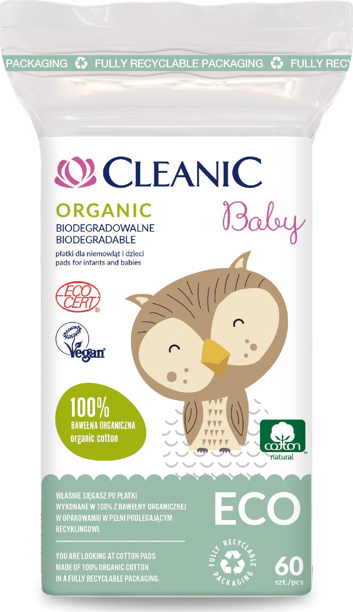 Cleanic Baby Eco* 1op.-60szt |