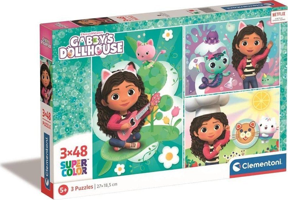 Clementoni CLE puzzle 3x48 Super  Gabby