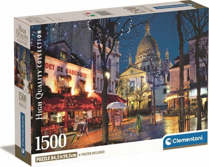 Clementoni Puzzle 1500  Compact Paris Montmarte