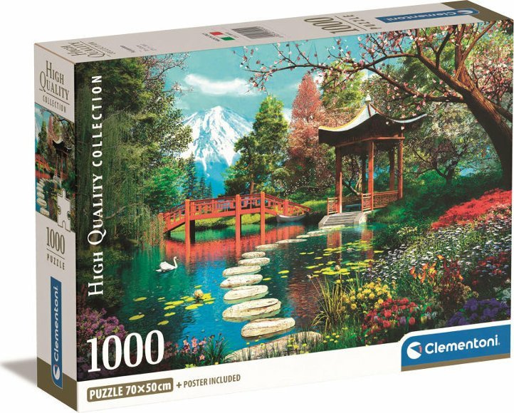 Clementoni Puzzle Compact Fuji Garden 1000