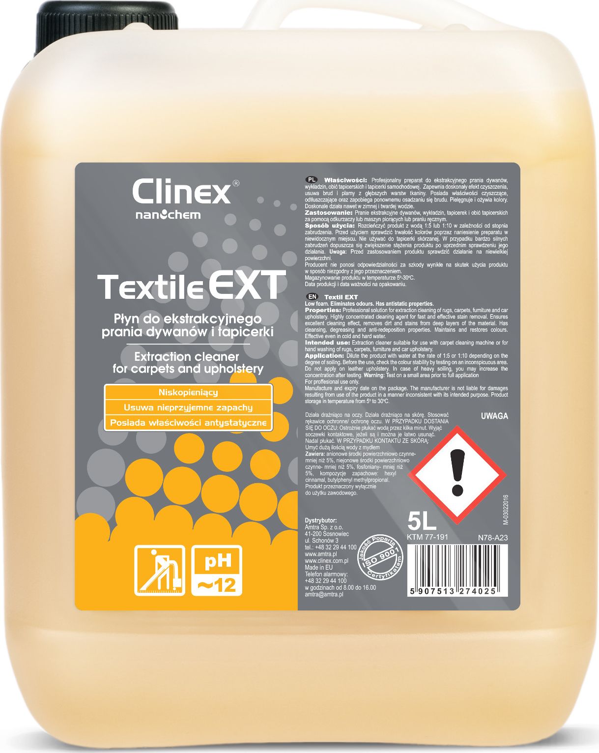 Clinex owego i go i Textile
