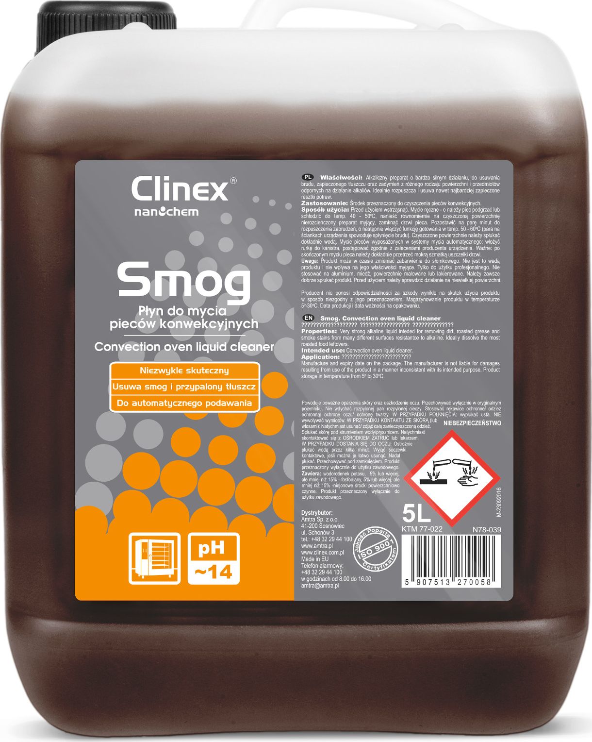 Clinex Skuteczny silny pieców konwekcyjno-ch wędzarni