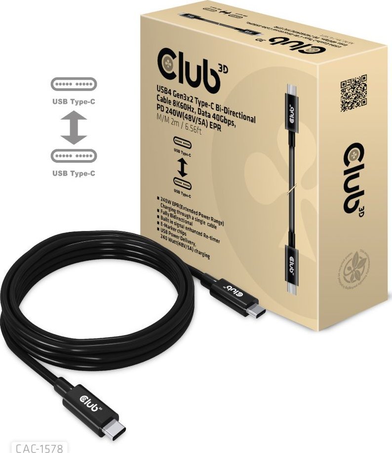 Club 3D Club3D Kabel USB4 Gen3x2