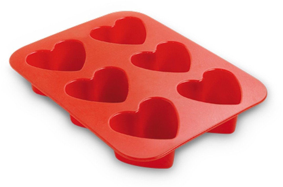 Cometic Heart mold 6 pcs. silicone