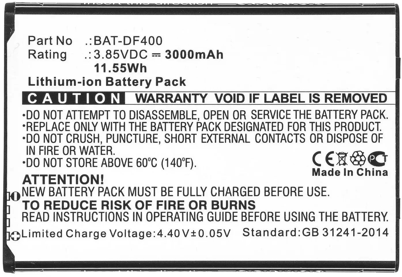 CoreParts Battery 11.55Wh Li-ion 3