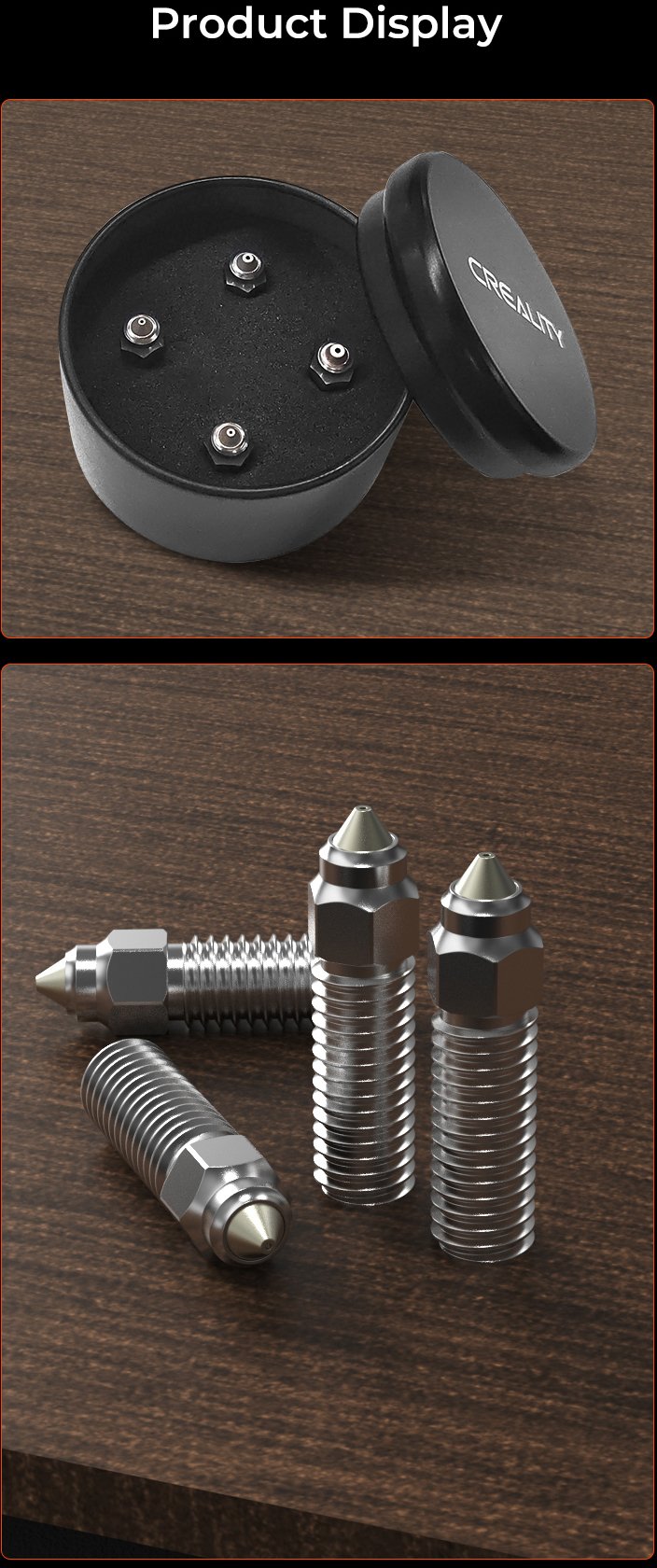 Creality Bimetal nozzle set (2x0.4mm