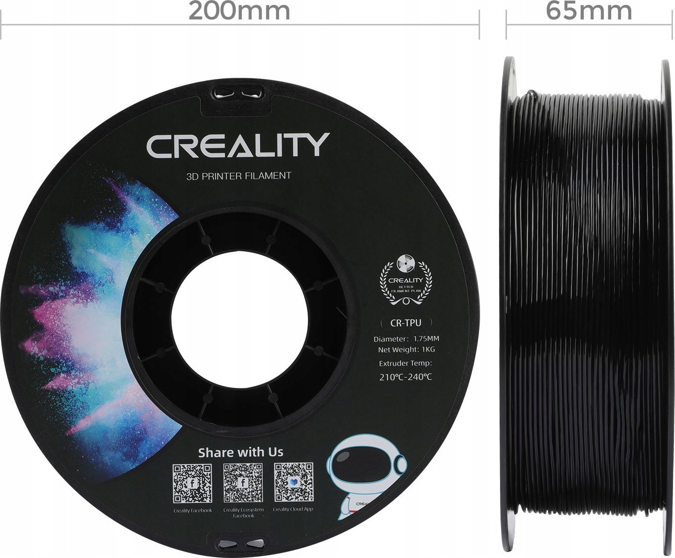 Creality Creality Filament TPU, 1kg, 1