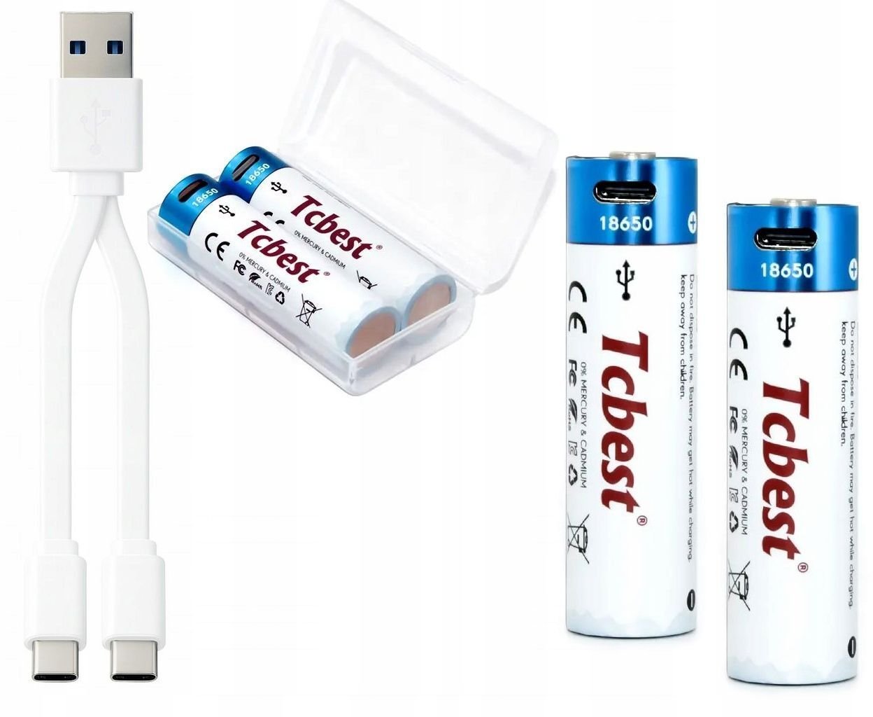 CSL-Computer 2x  Li-ion  18650 2000mah Port