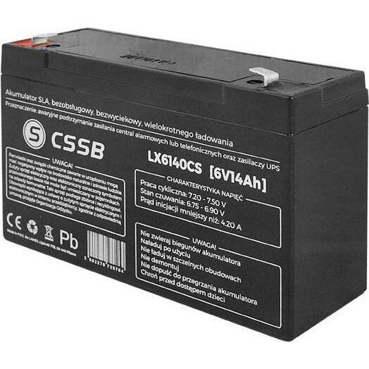 CSSB  żelowy 6V 14Ah | LX6140CS
