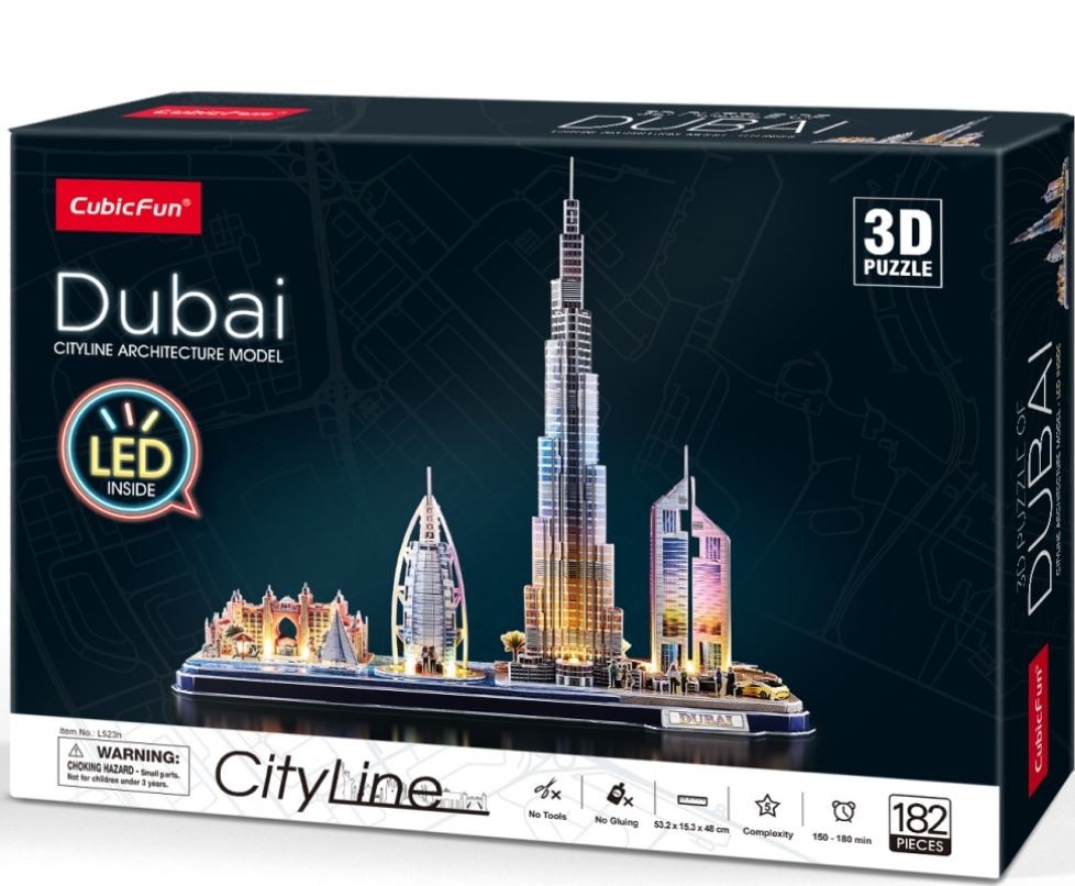 PUZZLE 3D LED DUBAI - L523H