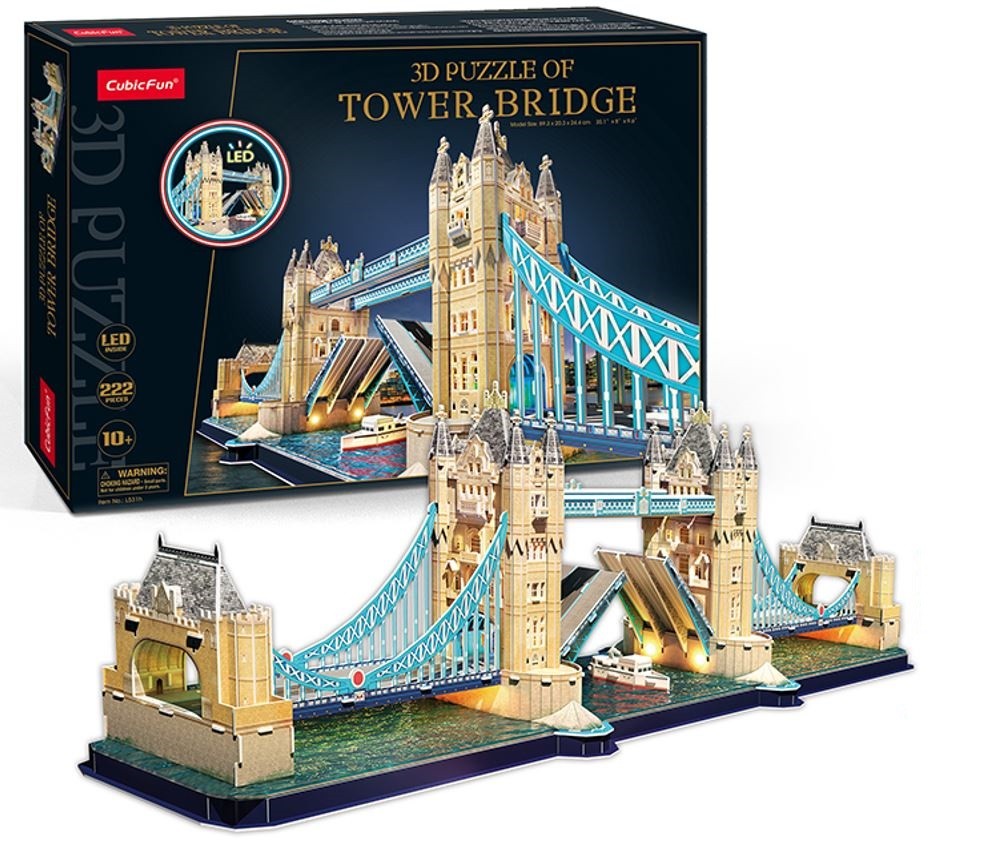 Cubicfun PUZZLE 3D TOWER BRIDGE LED