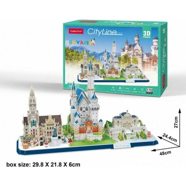 Cubicfun Puzzle 3D City Line Bawaria
