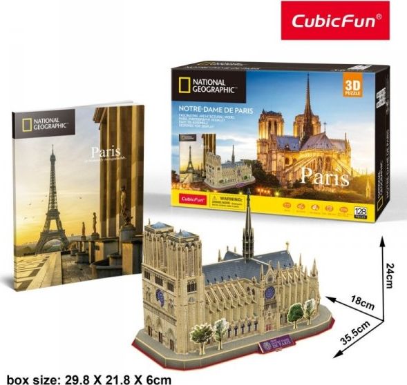 Cubicfun PUZZLE 3D NATIONAL GEO NOTR
