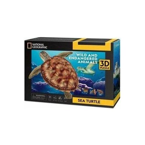 Cubicfun PUZZLE 3D ŻÓŁW | 306-DS1080H