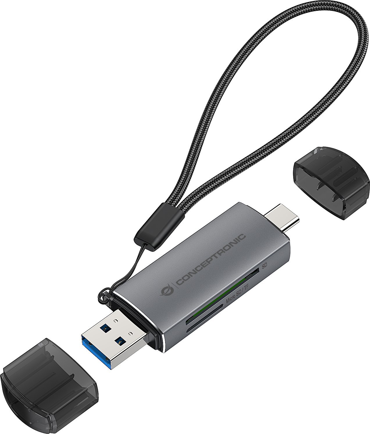 Conceptronic CONCEPTRONIC Card Reader USB-C/USB-A ->