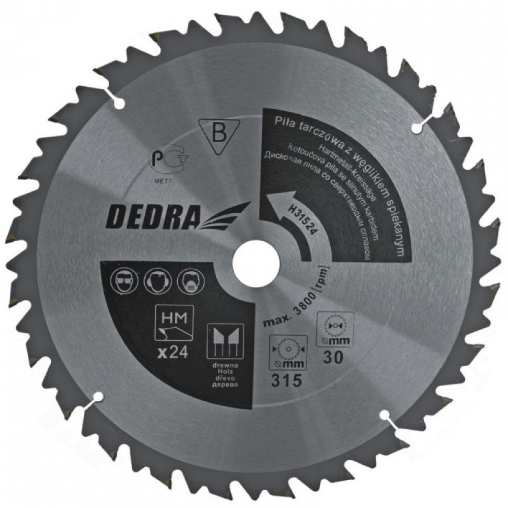 Dedra  300x30mm 24z. z mi HM