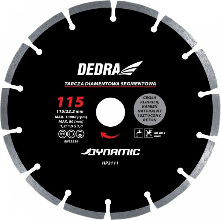 Dedra   dynamic 230mm 22.2mm (HP2116)