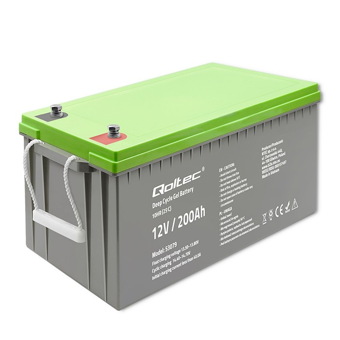 Qoltec żelowy Deep Cycle | 12V