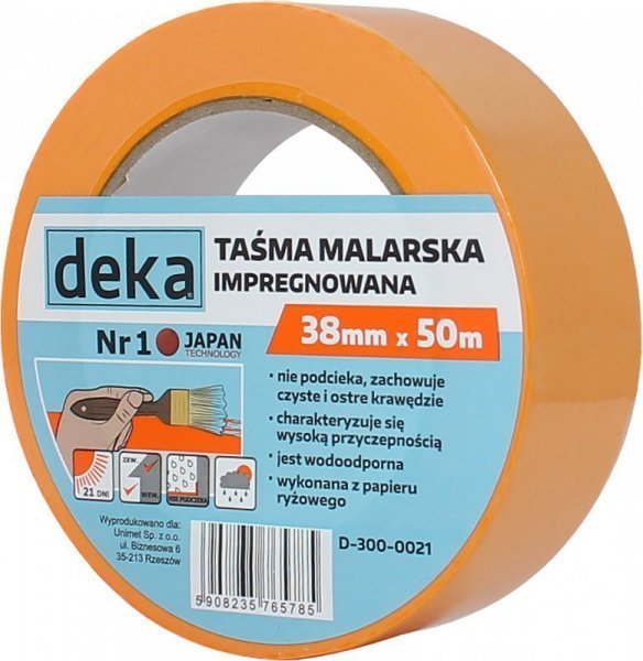Deka  RYÅ»OWA MALARSKA IMPREGNOWANA 38MM*50M |