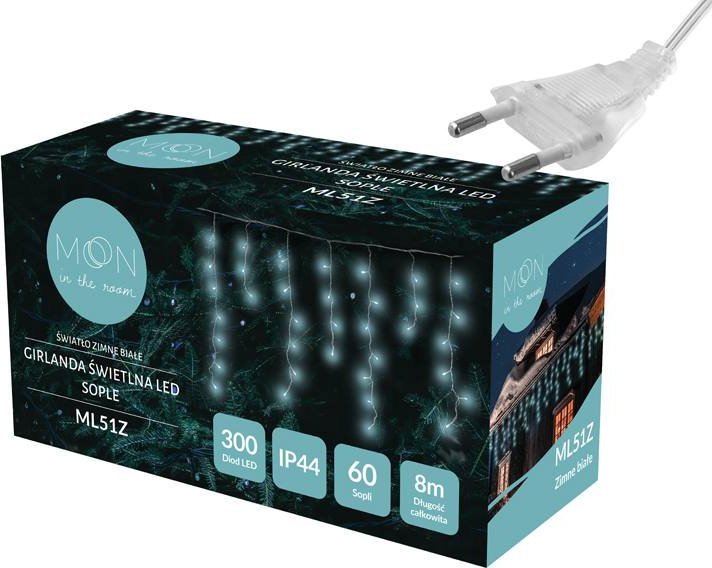 Świąteczna PR Girlanda  60 LED, sople