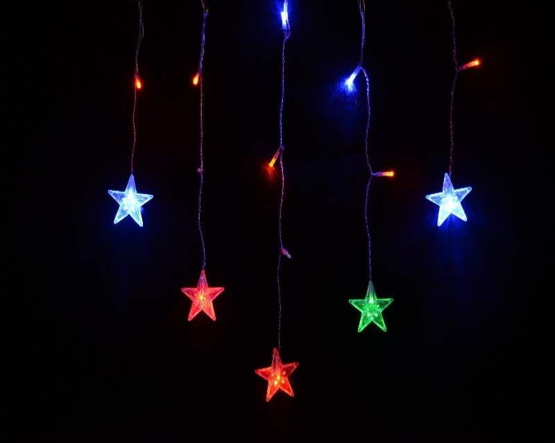 Świąteczna Bulinex  choinkowy firanka 14l LED