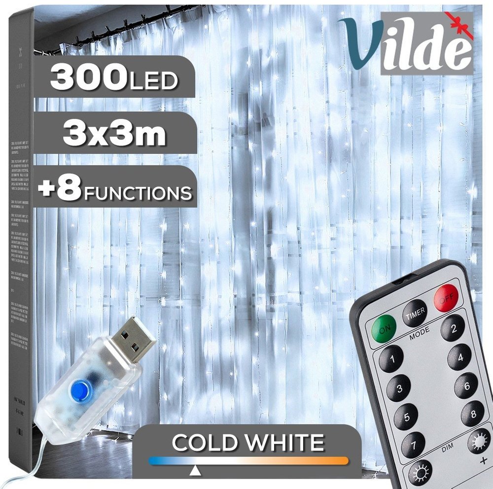 Świąteczna Verk Kurtyna 300 LED 3