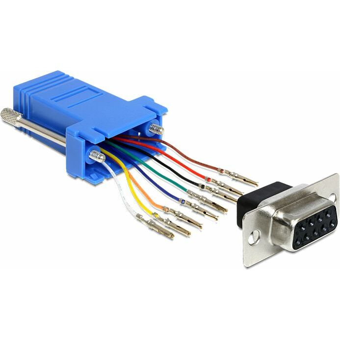 Delock ADAPTER COM(9F)->RJ45(F) (65430) | 65430