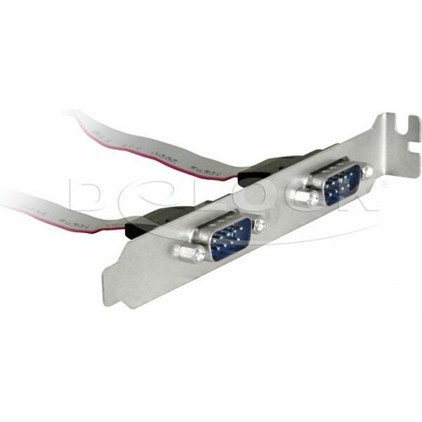 Delock COM 9Pin(DB9M) x2śledziu 89268 |