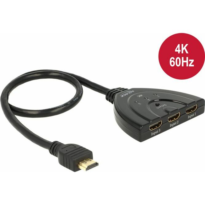 Delock Switch 3x wejście HDMI >